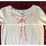 VTG Women’s Pink Lace Front Sweater Top MEDIUM Photo 5