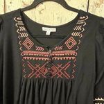 Patrons of Peace  black embroidered dress, size XS Photo 1