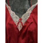 Vintage Y2K Lace Slip Dress Red White Women's Large Shift Romantic Holiday Sexy Photo 4