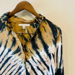 Young Fabulous and Broke Susan Tie Dye Satin Button Up Shirt Photo 2