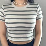 Dynamite Cropped Stripped Top Photo 1