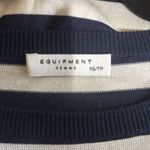 Equipment Femme Sweater Womens XS Multicolor Stripe Silk Pullover Sweatshirt Photo 6