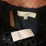 Loft  velvet polka dot flared sleeve top size medium Photo 2