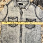 BDG Urban Outfitters Nelly Plaid Women’s Button-Down Faded Blue Wash Shirt XS Photo 10
