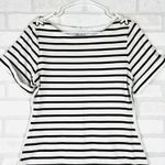 Tommy Bahama  Womens Striped Boat Neck Dress S Black White Nautical Casual Photo 2