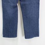 Lee Blue Dark Wash Classic Fit Straight Leg Capri Jeans Photo 7