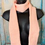 Peach Sparkle Knit Skinny Scarf New Photo 0