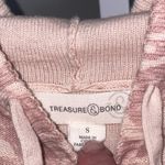 Treasure & Bond Marble Knit Sweater Womens Small Lightweight Hoodie Boho Pullover Photo 2