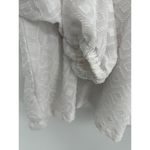 Seven7 Melissa McCarthy Seven 7 Top Women 1X White V-Neck Argyle Textured Blouse Photo 3