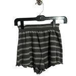 Make + Model  NWOT Stripe Gray Lettuce Cut Shorts Photo 1
