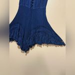 Rebellion  Sleeveless Lace Up Crochet Asymmetrical Mini Dress Photo 3