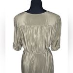 Amanda Uprichard  Silk Button Green Dress Photo 4