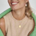 Gorjana 14k Gold plated Rice Pearl Huggie Earrings Photo 2