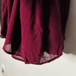 Show Me Your Mumu NWT  Emily Empire Merlot Chiffon Maxi Dress Large Photo 6