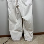 Levi's  Utility Jumpsuit Coveralls Women Large Cream Long Sleeve Button Drawstring Photo 5