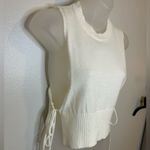 SheIn Cream Cropped Sweater Tank Size Small Photo 2