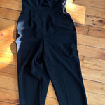 Calvin Klein  ruffled sleeve jumpsuit black 4 Photo 0