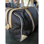 Authentic CELINE C Horse Carriage Hand Boston Bag Canvas Leather Brown Photo 4