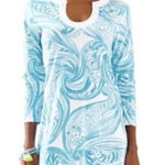 Lilly Pulitzer ‎ Marlina Shirt Dress Sea Ruffles Preppy Resort Wear Beach large Photo 0