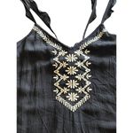 Aeropostale NEW Black Jumper Romper Shorts XS Embroidered Tie Back Jumpsuit NWT Photo 9