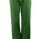 Aritzia TNA Sweatfleece Green Elastic Waist Wide Leg Trousers Sweatpants Size XS Photo 0