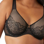 Wacoal  Stark Beauty Underwire Bra in Black Size 36G Style 855225 Full Coverage Photo 0