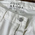 Frank & Eileen  SLIGO Womens Sz 28 White Cotton Stretch Raw Hem Jeans EXC Photo 6