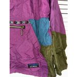 Vintage 90s LL Bean Anorak Aztec Pattern Pullover Parka Southwestern Women's Med Purple Photo 1