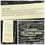 Soma Tunic Relaxed Fit Scoop Neck Asymmetrical Hem Black Grey Women’s Size Small Photo 4