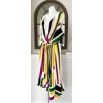 Lane Bryant Striped Faux Wrap Maxi Dress, Multi Plus Size 26 New w/Tag Photo 7