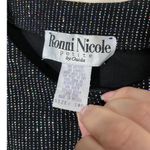 Ronni Nicole  by Ouida Black Metallic Shimmer Button Up Cropped Cardigan 10P Photo 6