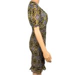 AREA STARS Aurora Smocked Mini Dress with puff sleeves and ruffles Medium EUC Black Photo 5