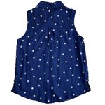 SO Juniors' ® Sleeveless Utility Open Pocket button down Star print Tank Top SM Photo 2