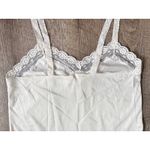 Vintage lace trimmed tank top lingerie white size S White Photo 4
