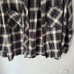 Levi's Levi’s San Francisco Black Gray Plaid Flannel Shirt L | Soft Grunge Button-Up Photo 2