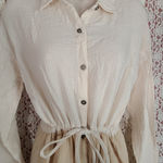 Mystree NWT  pastel purple punk grey cream colorblock fit and flair t-shirt dress 

size medium Photo 2