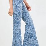 Altar'd State Altar’d State Blue Floral Flare Bell Bottom Jeans Size 27 Photo 13