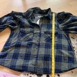 We The Free FREE PEOPLE Blue Sun City Plaid Button Down Top Size Medium NWT Photo 5