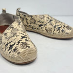 1. State 1.‎ State Dela Roccia Snake Embossed D'Orsay Leather Espadrille Size 6.5 Photo 0