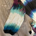 XS Clifton colorful midi dress with gradient​ 3/4 sleeve length transparent slv Blue Photo 6