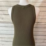 MONROW Scoopneck Tank Dress in Hunter Size Large Green Photo 2