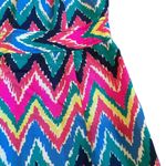 Lilly Pulitzer  Sherlyn Chevron Print Dress Sleeveless Open Back Size 4 Women's Photo 3