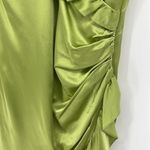 Cinq a Sept 100% Silk Petunya Ruffle Silk Dress in Prickly Pear 6 New with tags! Green Photo 7