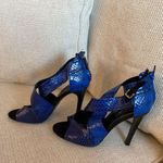 Derek Lam  Blue and black snakeskin shoes Photo 5