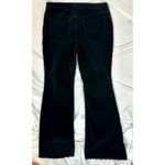 Free People  Corduroy Raw Hem Flare Jeans Black Noir 31 Photo 4
