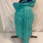 The North Face Snowboarding Coat Women Size Medium Green/Blue EUC Photo 4