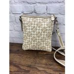 Coach  Chelsea‎ Heritage Stripe Tan Gold Crossbody Purse Bag Photo 1