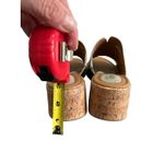 BOC Sandals Womens S” Cork Heel WedgeSuede/Leather Slip On Born Concept Chunky 9 Gray Photo 2