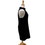 Amanda Uprichard  Mini Dress Lg Black LBD Deep V Choker Sleeveless Glam Cocktail Photo 4