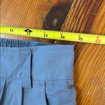 Halara  Womens Jogger Pants Mid Rise Pleated Pockets Cotton Twill Blue Medium Photo 2